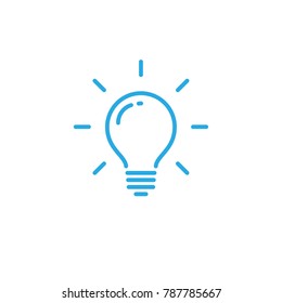 Icono de lámpara, símbolo de idea