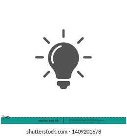 Lightbulb Icon idea symbol Logo Template