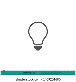 Lightbulb Icon idea symbol Logo Template