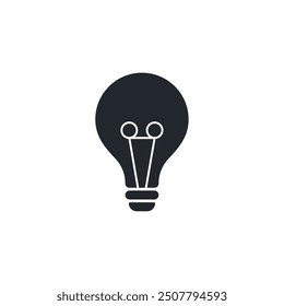 Lightbulb icon. Idea symbol template for graphic and web design collection logo vector illustration