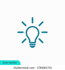 lightbulb icon illustration logo template