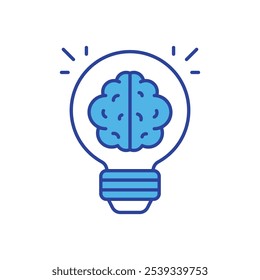 Lightbulb icon isolated on a white background. Vector illustration.