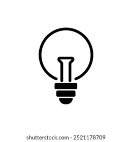 ícone lâmpada modelo de design de logotipo ilustração isolada