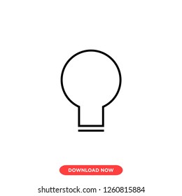 Lightbulb icon modern vector style