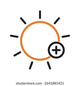 Lightbulb icon on light background. Idea symbol. Electric lamp, light, innovation, solution, creative thinking, electricity.