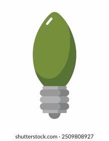 Ícone de lâmpada no fundo branco. Emoticon Vetor. Símbolo de ideia. Grande conjunto de emoticons. Lâmpada elétrica, luz, inovação, solução, pensamento criativo, eletricidade. Emoticons engraçados. Design plano. 