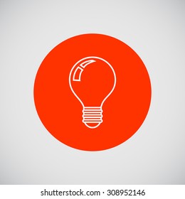 Lightbulb icon, outline