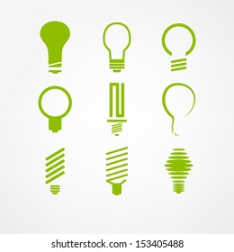 lightbulb icon set