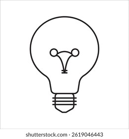 Lightbulb Icon Set. Bulb lamp icon, Lamp icons, Idea light bulb icon vector illustration. on white background
