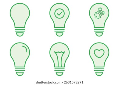Lightbulb Icon Set. Bulb lamp icon, Lamp icons, Idea light bulb vector illustration. Lamp icon set. Light bulb icon vector. idea symbol. 