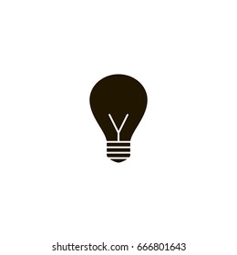 lightbulb icon. sign design