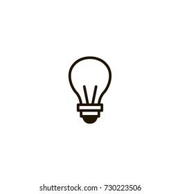 lightbulb icon. sign design