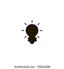 lightbulb icon. sign design