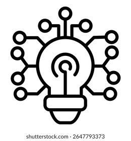 Lightbulb Icon Single Vector Collection