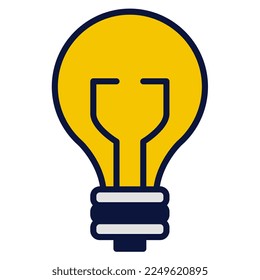 Light-bulb icon, suitable for a wide range of digital creative projects. 