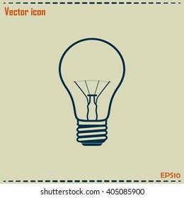 lightbulb icon vector