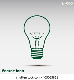 lightbulb icon vector