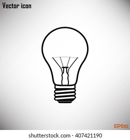 lightbulb icon vector