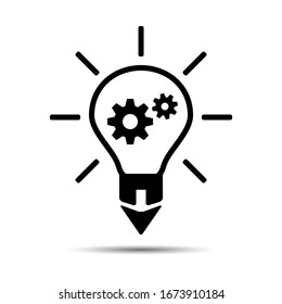 Lightbulb Icon. Vector creative design