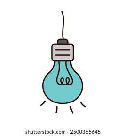 Lightbulb icon vector. idea icon. concept sign and symbol