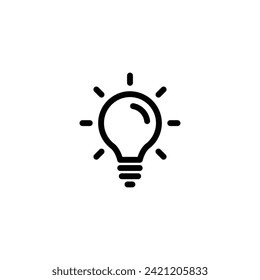 Lightbulb icon Vector. Idea symbol icon