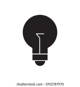 Signo de ilustración de vector de icono de lámpara