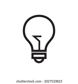 Lightbulb icon vector illustration sign