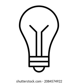 Imagen vectorial de icono de bombilla. También se puede usar para aplicaciones web, aplicaciones móviles y medios impresos.