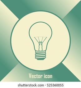 lightbulb icon vector Line icon