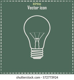 lightbulb icon vector Line icon