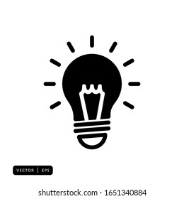 Vector de iconos de bombilla - Signo o símbolo