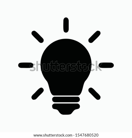 lightbulb icon vector sign symbol isolated