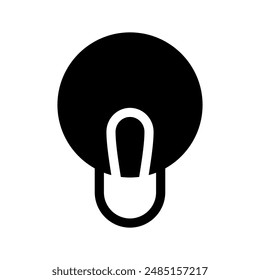 Ilustración de diseño de símbolo de Vector de bombilla