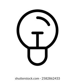 Lightbulb Icon Vector Symbol Design Illustration