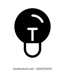 Lightbulb Icon Vector Symbol Design Illustration
