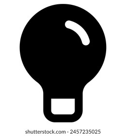 Lightbulb icon for web, app, infographic, etc