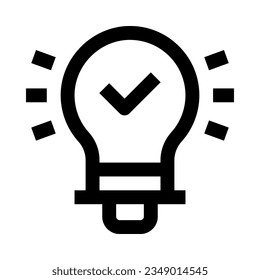 lightbulb icon for your website, mobile, presentation, and logo design.
