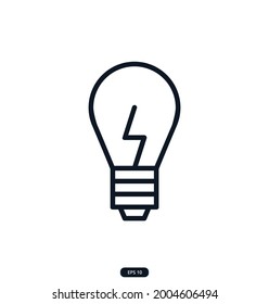 lightbulb Icons. e-commerce icon. Сollection of Web and App icons for an online store, delivery, payment, shopping cart, Online Shopping. vector eps 10