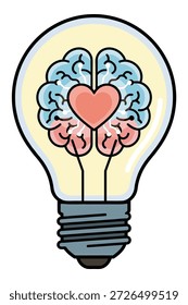 Idee, Gehirn, Herz, Kreativität, Innovation, Wissen, Emotion, Gedanken, Konzept