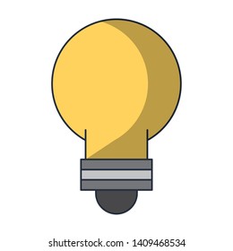 lightbulb idea ccartoon vector illustration graphic design