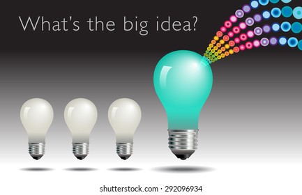 Lightbulb idea concept 