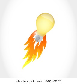 lightbulb idea concept illustration design graphic over white