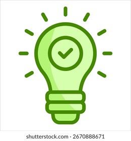 Leuchtmittel Idee Symbol Element für Design