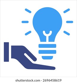 Lightbulb Idea Icon Element For Design