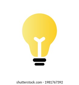 lightbulb idea logo. icon vector