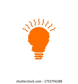 lightbulb idea vector design template illustration
