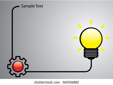 Lightbulb ideas concept icons set. Vector illustration.