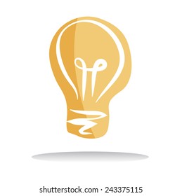 Lightbulb Ideas Creativity Development Icon Symbol Vector Concept