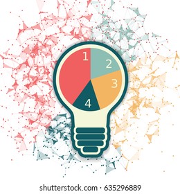 Lightbulb infographic template