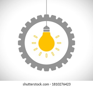 icono de concepto de velocidad interior de la bombilla de luz